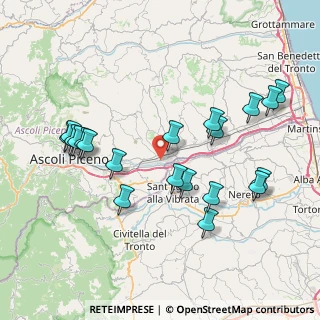 Mappa Viale dei Mutilati del Lavoro, 63100 Campolungo-Villa Sant'Antonio AP, Italia (8.67)