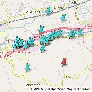 Mappa C.da Vecchio Mulino Str. Prov.le Bonifica km 14, 64010 Ancarano TE, Italia (1.03333)