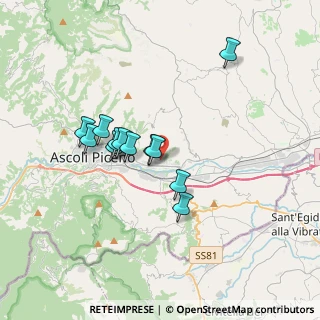 Mappa Via delle Zinnie, 63100 Ascoli Piceno AP, Italia (3.00917)