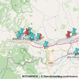 Mappa Via delle Zinnie, 63100 Ascoli Piceno AP, Italia (4.13182)