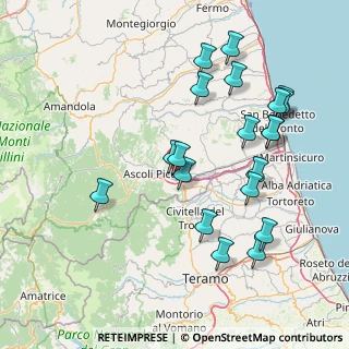Mappa Via delle Zinnie, 63100 Ascoli Piceno AP, Italia (17.25)