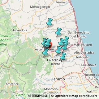 Mappa Via delle Zinnie, 63100 Ascoli Piceno AP, Italia (7.21429)