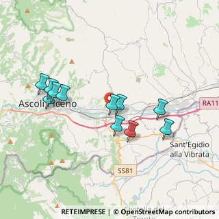Mappa Via 415, 63100 Ascoli Piceno AP, Italia (3.71818)