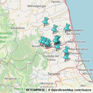 Mappa Via dei Girasoli, 63100 Ascoli Piceno AP, Italia (9.06308)