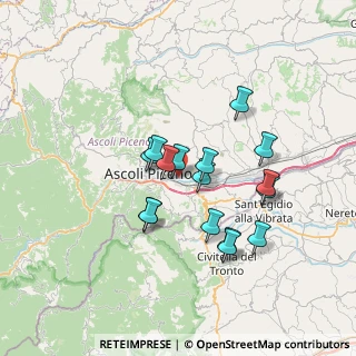 Mappa Via delle Primule, 63100 Ascoli Piceno AP, Italia (6.13438)