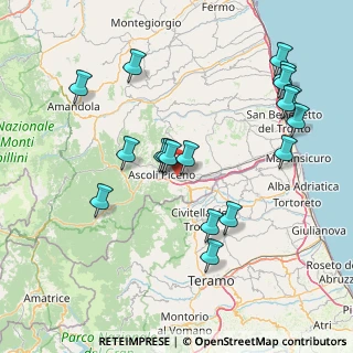 Mappa Via delle Primule, 63100 Ascoli Piceno AP, Italia (17.355)