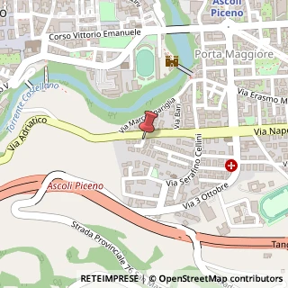 Mappa Via Luigi Pastori,  18, 63100 Ascoli Piceno, Ascoli Piceno (Marche)