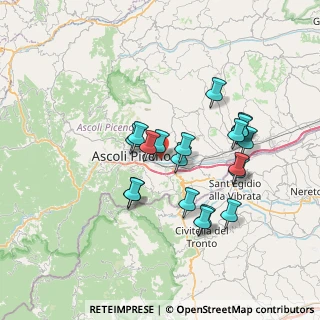 Mappa Largo Martiri delle Foibe, 63100 Ascoli Piceno AP, Italia (6.54368)