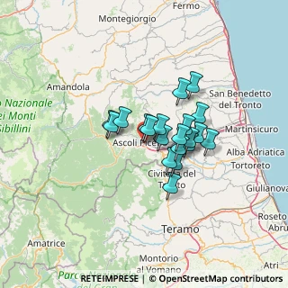 Mappa SS 81, 63100 Ascoli Piceno AP, Italia (9.2675)