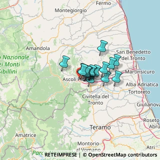 Mappa SS 81, 63100 Ascoli Piceno AP, Italia (7.07063)