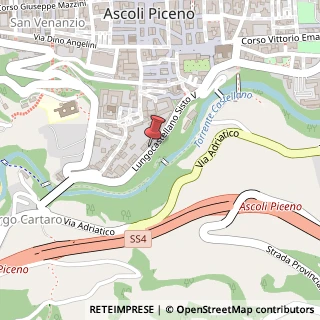 Mappa Lungo Castellano Sisto V, 42, 63100 Ascoli Piceno, Ascoli Piceno (Marche)