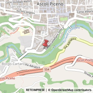 Mappa Lungo Castellano Sisto V, 32, 63100 Ascoli Piceno, Ascoli Piceno (Marche)