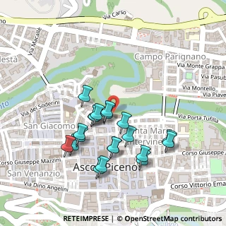 Mappa Piazza Santa Maria Intervineas, 63100 Ascoli Piceno AP, Italia (0.225)
