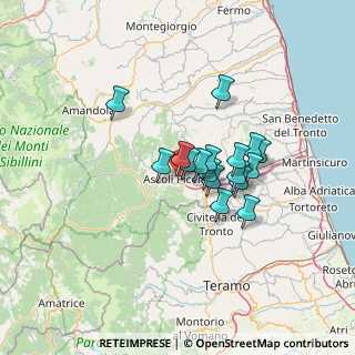 Mappa Via delle Canterine, 63100 Ascoli Piceno AP, Italia (9.91471)