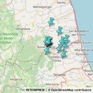 Mappa Via delle Canterine, 63100 Ascoli Piceno AP, Italia (7.385)