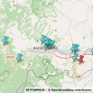 Mappa Via delle Canterine, 63100 Ascoli Piceno AP, Italia (4.235)