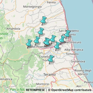 Mappa Area Marini, 63100 Ascoli Piceno AP, Italia (9.46636)