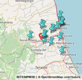 Mappa Via mutilati ed invalidi del lavoro, 63100 Ascoli Piceno AP, Italia (11.63438)