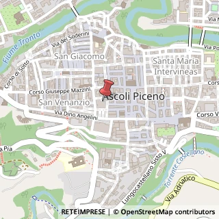 Mappa Piazza Bonfine, 63100 Ascoli Piceno, Ascoli Piceno (Marche)