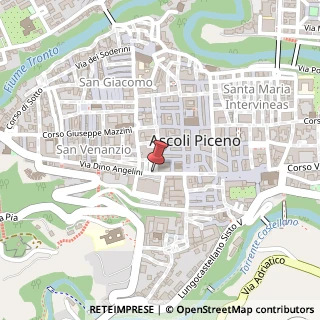 Mappa Via Dino Angelini, 104, 63100 Ascoli Piceno, Ascoli Piceno (Marche)