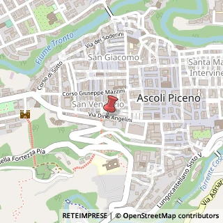 Mappa Via Dino Angelini, 73, 63100 Ascoli Piceno, Ascoli Piceno (Marche)