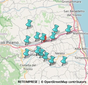 Mappa SP Bonifica del Tronto Km.13, 64010 Ancarano TE, Italia (6.585)