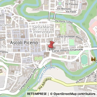 Mappa Corso Vittorio Emanuele,  2, 63100 Ascoli Piceno, Ascoli Piceno (Marche)