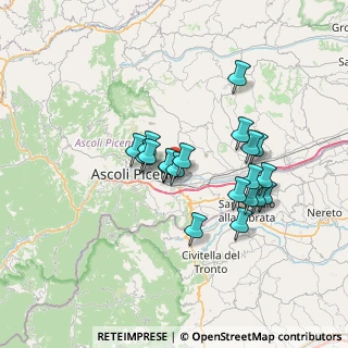 Mappa Via dei Biancospini, 63100 Ascoli Piceno AP, Italia (6.009)