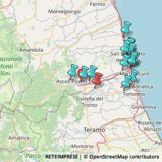 Mappa Via dei Biancospini, 63100 Ascoli Piceno AP, Italia (17.90125)