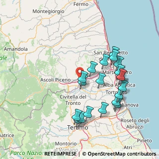 Mappa Via Mutilati e, 63100 Ascoli Piceno AP, Italia (16.006)