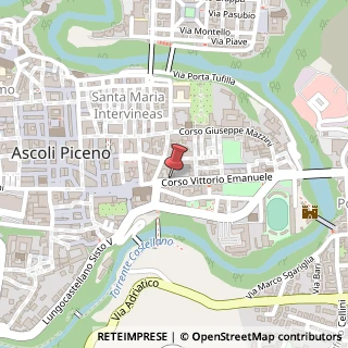 Mappa Corso V. Emanuele, 18, 63100 Ascoli Piceno, Ascoli Piceno (Marche)