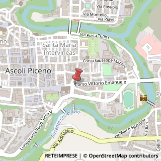 Mappa Corso V. Emanuele, 5, 63100 Ascoli Piceno, Ascoli Piceno (Marche)