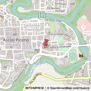 Mappa Corso Vittorio Emanuele, 11/b, 63100 Ascoli Piceno, Ascoli Piceno (Marche)