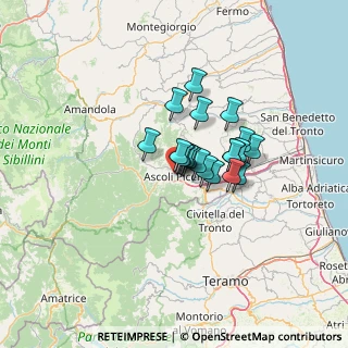 Mappa Via Sant'Emidio Rosso, 63100 Ascoli Piceno AP, Italia (8.3685)