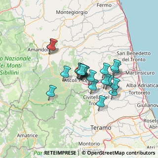 Mappa Viale Sinibaldo Vellei, 63100 Ascoli Piceno AP, Italia (9.8045)