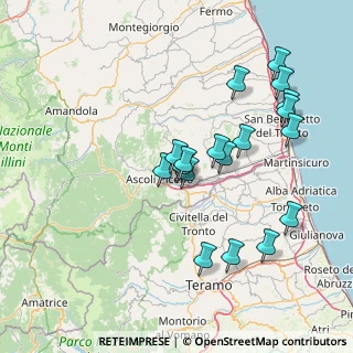 Mappa Frazione Monticelli, 63100 Ascoli Piceno AP, Italia (15.29222)