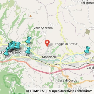 Mappa Frazione Monticelli, 63100 Ascoli Piceno AP, Italia (3.28083)