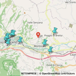 Mappa Frazione Monticelli, 63100 Ascoli Piceno AP, Italia (3.0375)