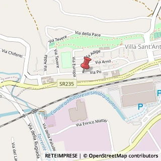 Mappa Via Po, 30, 63082 Castel di Lama, Ascoli Piceno (Marche)