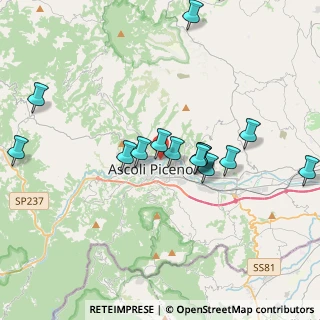 Mappa Via Pasubio, 63100 Ascoli Piceno AP, Italia (4.21333)