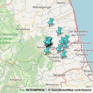 Mappa Via Fabio Filzi, 63100 Ascoli Piceno AP, Italia (7.33071)