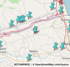 Mappa Via del Torrione, 64010 Controguerra TE, Italia (6.16875)