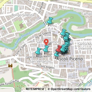 Mappa Via Costanzo Mazzoni, 63100 Ascoli Piceno AP, Italia (0.214)