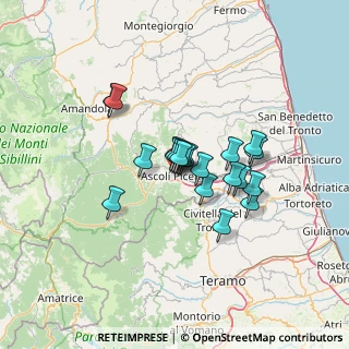 Mappa Via Giuseppe Sacconi, 63100 Ascoli Piceno AP, Italia (9.7235)