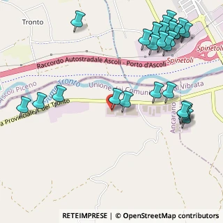 Mappa Via Bonifica Del Tronto, 64010 Ancarano TE, Italia (0.73357)