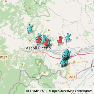 Mappa Via Umbria, 63100 Ascoli Piceno AP, Italia (3.34444)