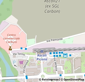 Mappa Via Piemonte, 63100 Ascoli Piceno AP, Italia (0.1)
