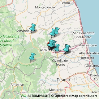 Mappa Via Tito Afranio, 63100 Ascoli Piceno AP, Italia (7.622)