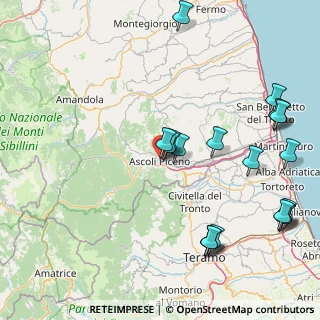 Mappa Via dei Sabini, 63100 Ascoli Piceno AP, Italia (21.0355)