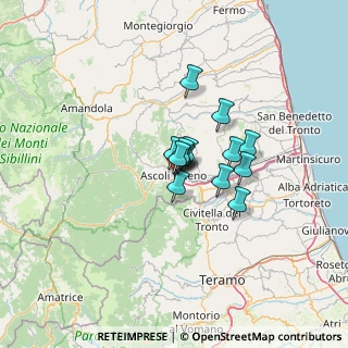 Mappa Via dei Sabini, 63100 Ascoli Piceno AP, Italia (7.42286)